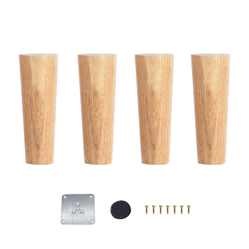 4Pcs 10Cm Wooden Table Legs Furniture Riser Extender 685922907318