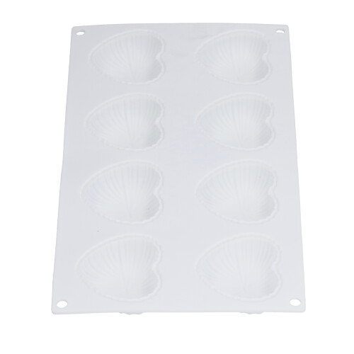 8Grid Heart Silicone Mousse Cake Mold Baking Tool 2