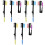 9 Pcs Foldable Eyebrow Comb Double Head Eyelash Curler Portable Set 3
