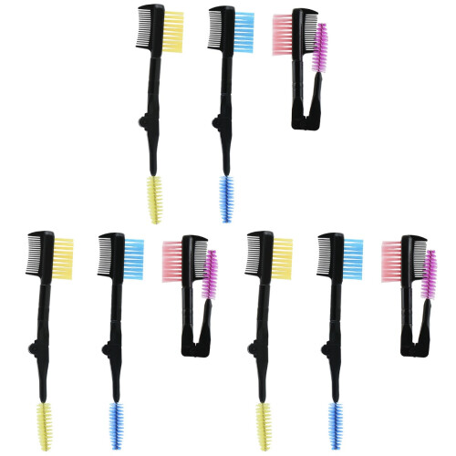 9 Pcs Foldable Eyebrow Comb Double Head Eyelash Curler Portable Set 1