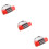 3Pcs 5 Digit Keyless Password Lock For Luggage Door Cabinet Red 9