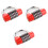 3Pcs 5 Digit Keyless Password Lock For Luggage Door Cabinet Red 3