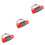 3Pcs 5 Digit Keyless Password Lock For Luggage Door Cabinet Red 5