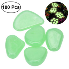 200Pcs Glow in The Dark Light Stones for Fish Tank Gravel