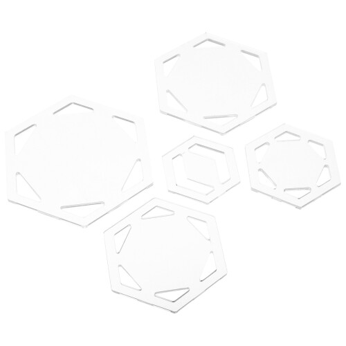 15 Pcs Acrylic Hexagon Quilting Templates For Diy Patchwork And Sewing 2