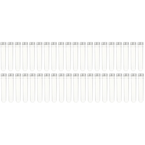40 Pcs Plastic Test Tubes With Screw Caps 40ml 1