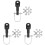 3 Sets Bike Trailer Coupler Hitch Replacement Connector 4