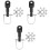 3 Sets Bike Trailer Coupler Hitch Replacement Connector 5