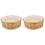 2Pcs Wicker Bread Basket Portable Fruit Snack Basket 2