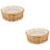 2Pcs Wicker Bread Basket Portable Fruit Snack Basket 6