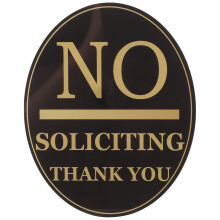 3Pcs No Soliciting Sign For Window And Front Door