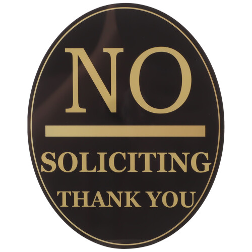 3Pcs No Soliciting Sign For Window And Front Door