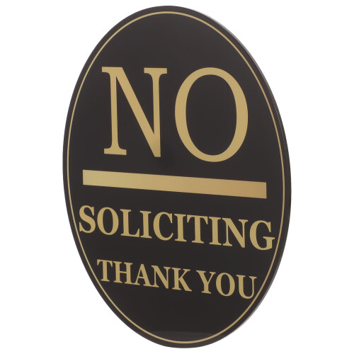 3Pcs No Soliciting Sign For Window And Front Door 1
