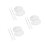 6Sets Klappbares Make-Up Set Transparent Palette Und Spatel Aus Acryl 7
