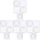 4 Sets Math Functions Drawing Stencil Plastic Ruler For Drafting 4