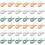 36 Pcs Plastic Beach Towel Clips Clothespins Quilt Drying Windproof 7