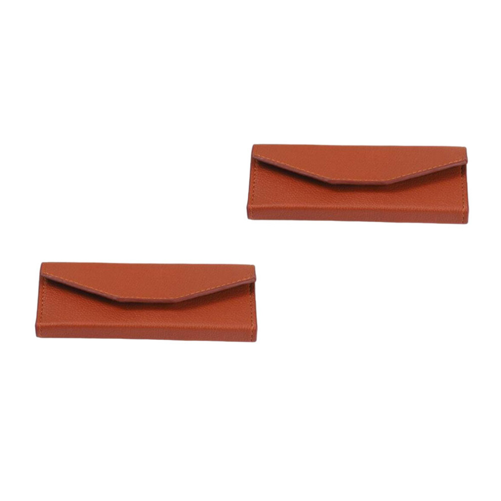 Inoomp 4 Pcs Pu Eyelash Extension Tweezers Storage Case