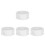 4Pcs Breathable Mesh Hat With Adjustable Strap White 10