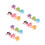 18 Pcs Artificial Round Rose Cake Model Set For Dessert Display And Play 9