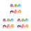 18 Pcs Artificial Round Rose Cake Model Set For Dessert Display And Play 4