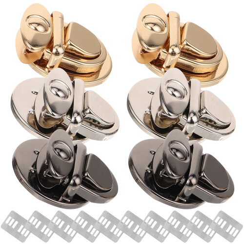 30 Pcs Purse Push Locks Metal Clasp For Bag Cases