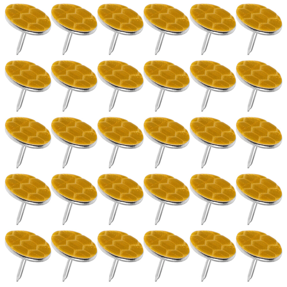 100 Pcs Reflective Trail Markers Push Pins For Outdoor Night Safety-image-OPC-PKY7RYD-NEW