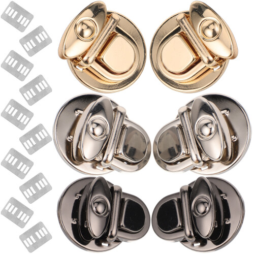 30 Pcs Purse Push Locks Metal Clasp For Bag Cases 1