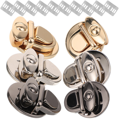 30 Pcs Purse Push Locks Metal Clasp For Bag Cases 2