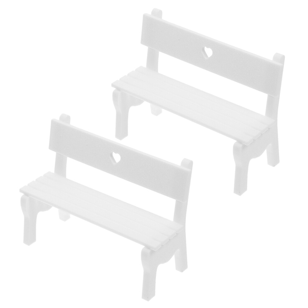 Photos - Other Toys 10 Pcs Miniature Bench For Dollhouse And Fairy Garden Decor
