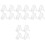 16 Pcs Acrylic Display Stand L-Shape Slanted Menu Holder 3