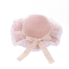 2 Pcs Kids Summer Hat Toddler Girls Wide Brim Sun Visor Pink