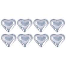 8Pcs Heart Ice Cube Stainless Steel Beer Cooler Whiskey Stone for Bar