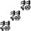 12 Sets Microphone Accessories With Wall Holders And Hexagonal Rings 5