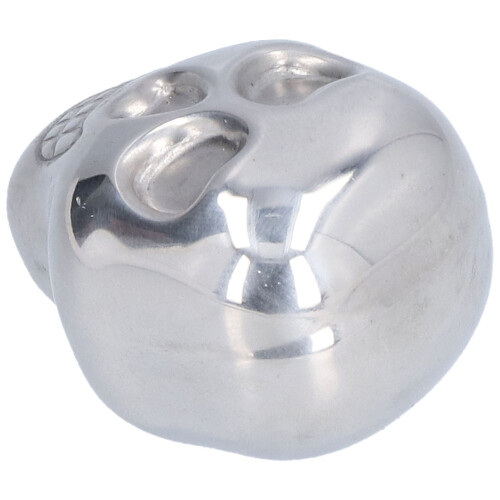 Skull Shaped Ice Cube Stainless Steel Reusable Whiskey Wine Stone 2