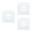 3Pcs Geometric Drawing Template Plastic Stencil With Angle Measurement 10