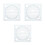 3Pcs Geometric Drawing Template Plastic Stencil With Angle Measurement 5