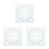 3Pcs Geometric Drawing Template Plastic Stencil With Angle Measurement 6