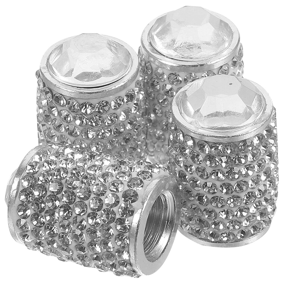 12 Pcs Rhinestone Tire Valve Stem Caps For Cars 034170838033