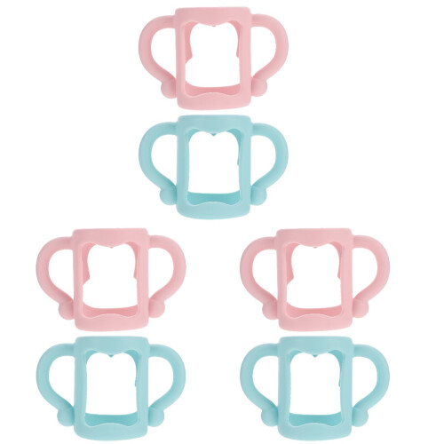 6Pièces Poignées Bébé Pour En Silicone Design Mignon 1