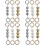 12 Pcs Short Pearl Chains For Bag DIY Round Imitation Pearl Bead Handle 7