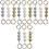 12 Pcs Short Pearl Chains For Bag DIY Round Imitation Pearl Bead Handle 5