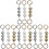 12 Pcs Short Pearl Chains For Bag DIY Round Imitation Pearl Bead Handle 4