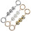 12 Pcs Short Pearl Chains For Bag DIY Round Imitation Pearl Bead Handle 2