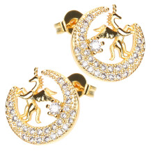 2 Pairs Unicorn Stud Earrings For Girls