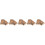 10 Pcs Candle Holder Stump Shape Desktop Tea Light Centerpiece 11