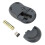Wireless Black Bluetooth/USB Silent Office Mouse with 800mAh AA Battery 9