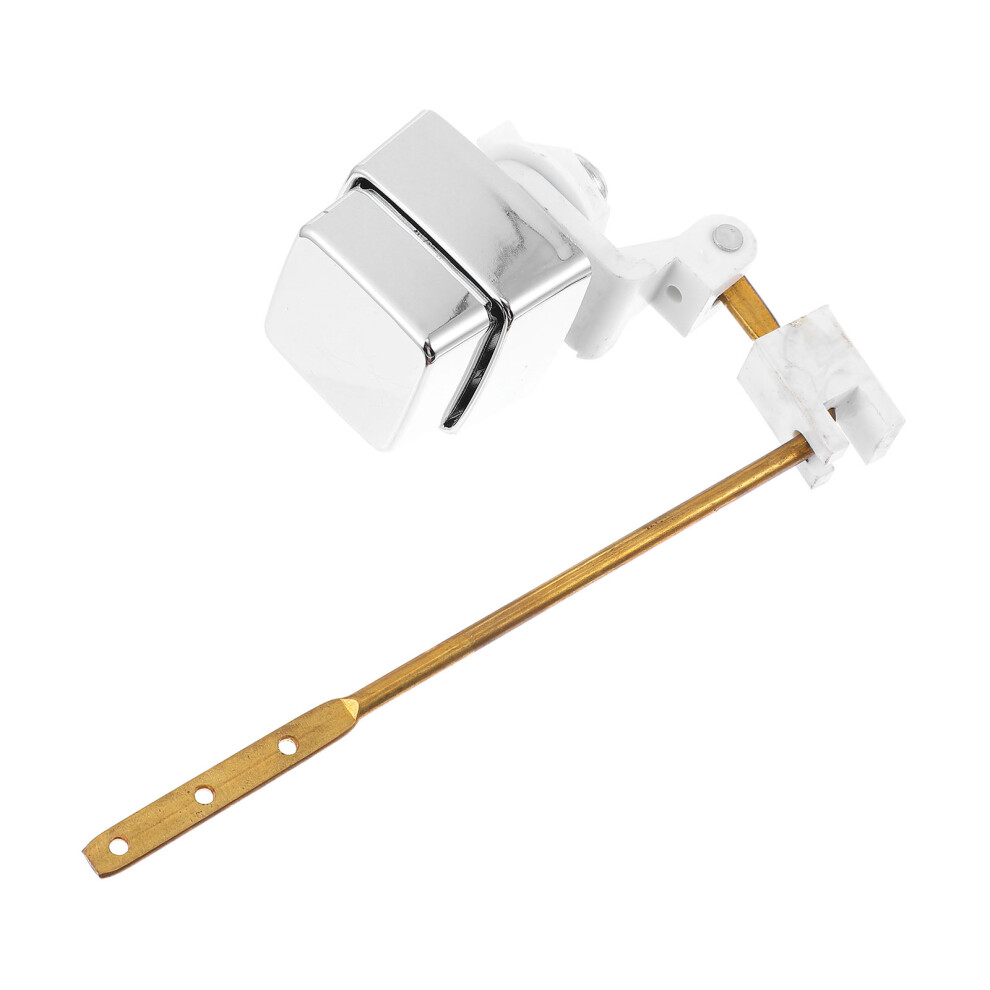 5 Pcs Toilet Flush Tank Lever Button Copper Toilet Flush (Silver) 034170844812