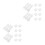 20 Pcs Plastic Picket Fence For Garden Path Display 9