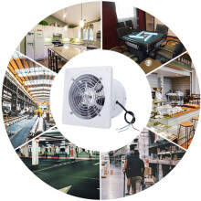 8 Inch Wall Mount Exhaust Fan For Kitchen Toilet Bathroom White