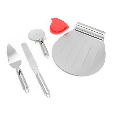 5PCS Stainless Steel Pizza Spatula Cutting Tool 2